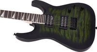 Jackson JS Dinky Arch Top JS32Q DKA HT AM Guitarra Eléctrica Transparent Green Burst 6