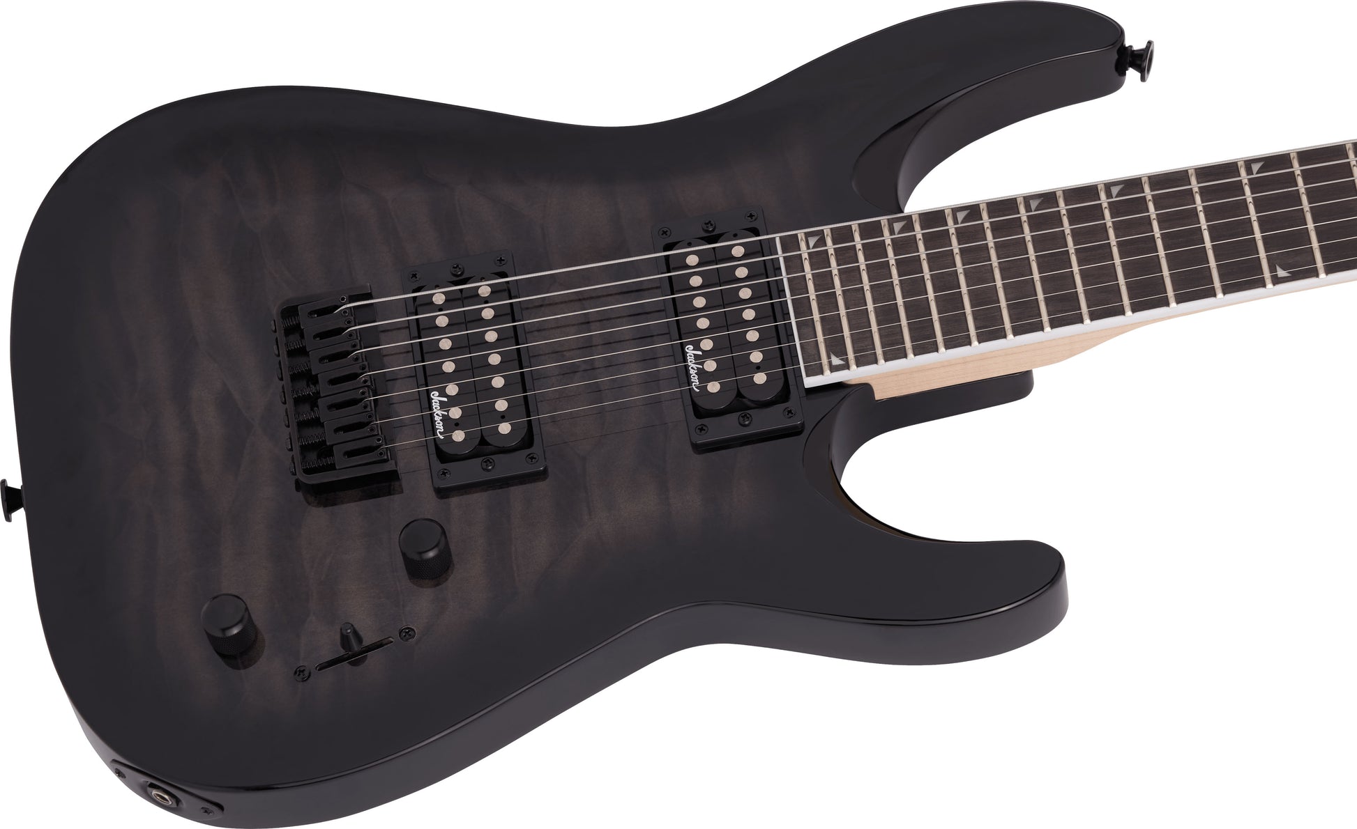 Jackson JS Dinky Arch Top JS32Q DKA HT AM Guitarra Eléctrica Transparent Black Burst 5