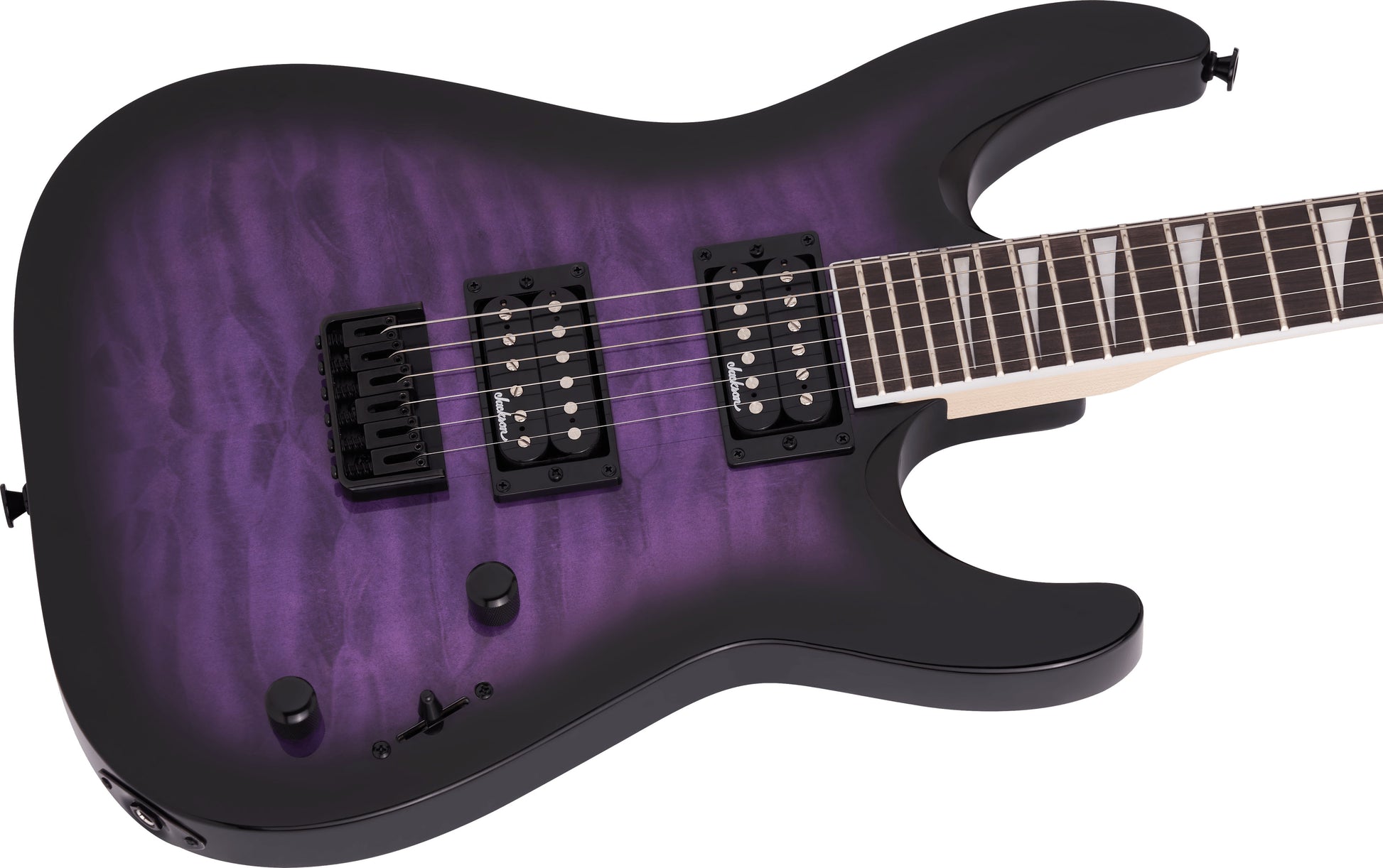 Jackson JS Dinky Arch Top JS32Q DKA HT AM Guitarra Eléctrica Transparent Purple Burst 5