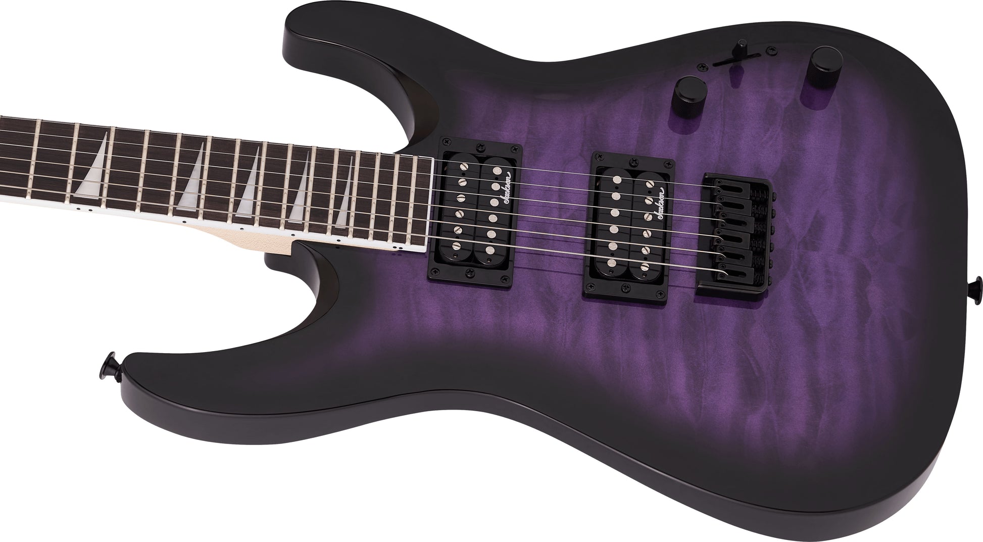 Jackson JS Dinky Arch Top JS32Q DKA HT AM Guitarra Eléctrica Transparent Purple Burst 6