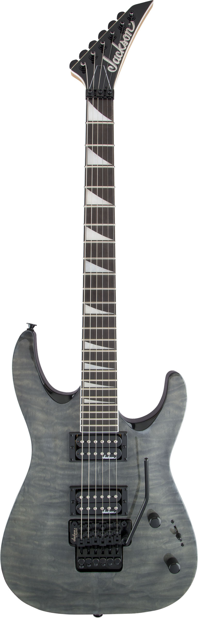 Jackson JS Dinky Arch Top JS32Q DKA AM Guitarra Eléctrica Transparent Black 1