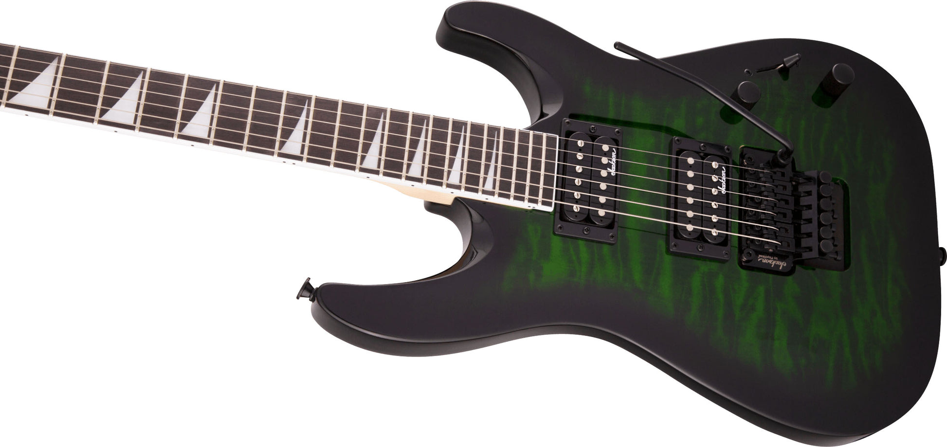 Jackson JS Dinky Arch Top JS32Q DKA AM Guitarra Eléctrica Transparent Green Burst 7