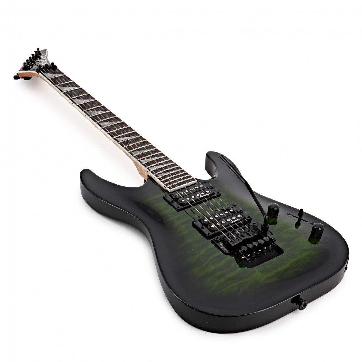 Jackson JS Dinky Arch Top JS32Q DKA AM Guitarra Eléctrica Transparent Green Burst 12