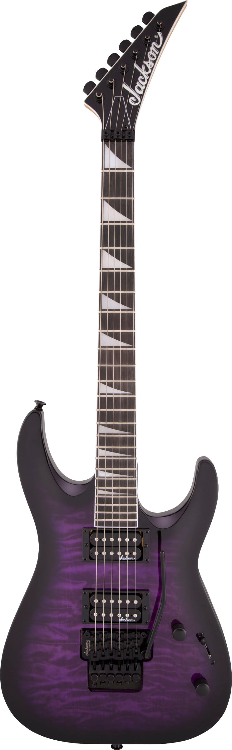 Jackson JS Dinky Arch Top JS32Q DKA AM Guitarra Eléctrica Transparent Purple Burst 1