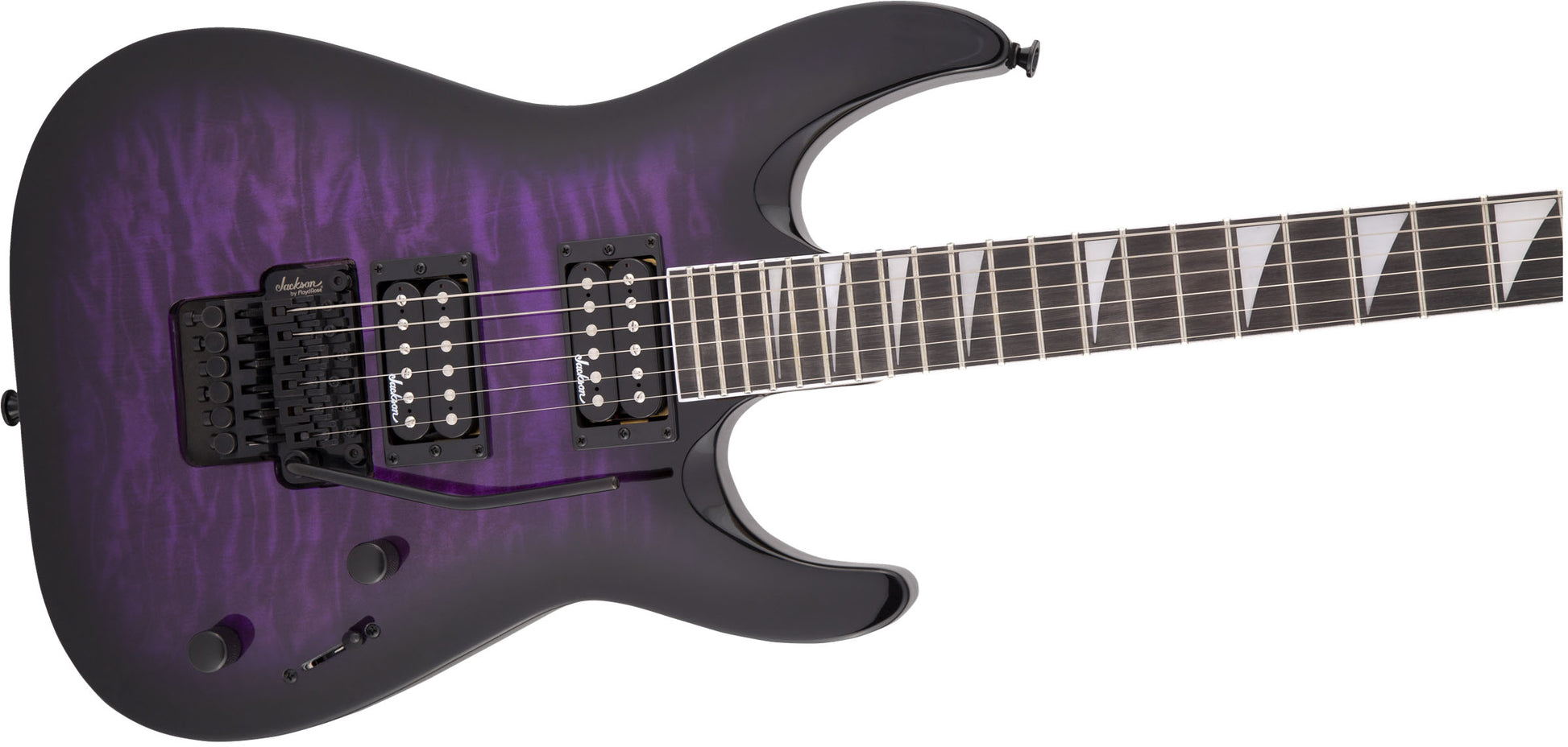 Jackson JS Dinky Arch Top JS32Q DKA AM Guitarra Eléctrica Transparent Purple Burst 5