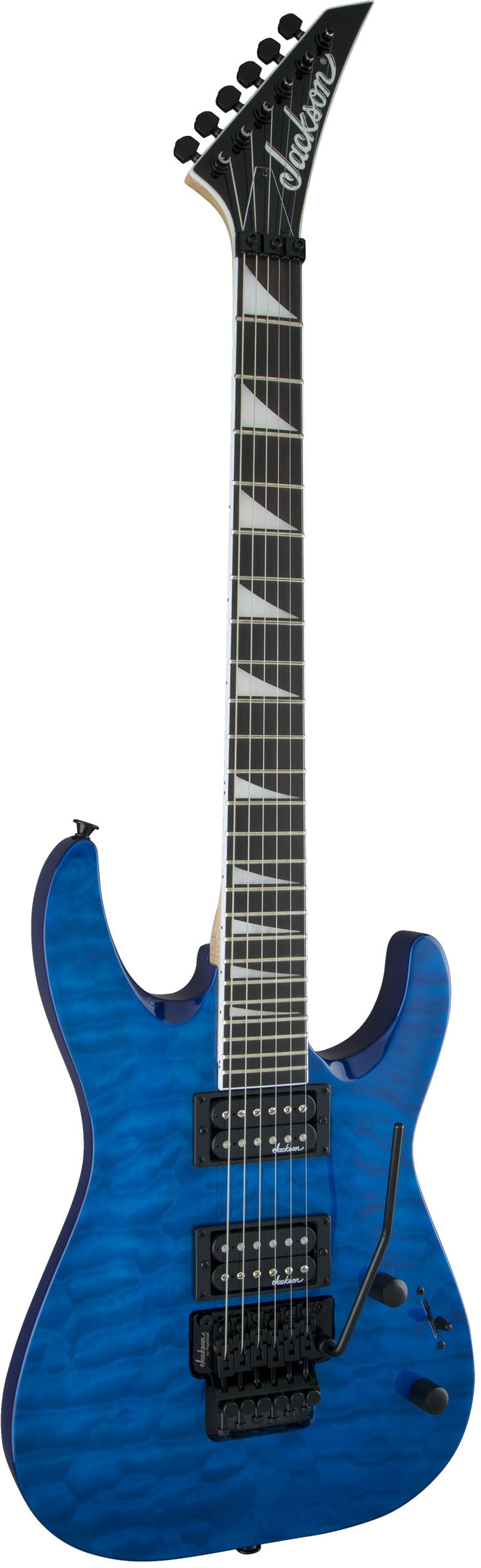 Jackson JS Dinky Arch Top JS32Q DKA AM Guitarra Eléctrica Transparent Blue 2