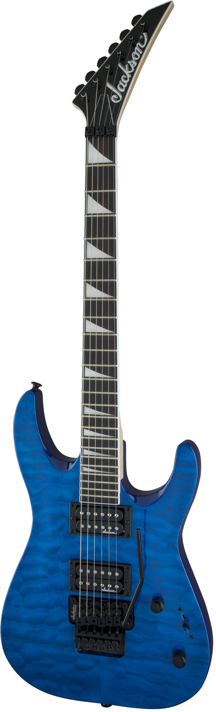 Jackson JS Dinky Arch Top JS32Q DKA AM Guitarra Eléctrica Transparent Blue 3