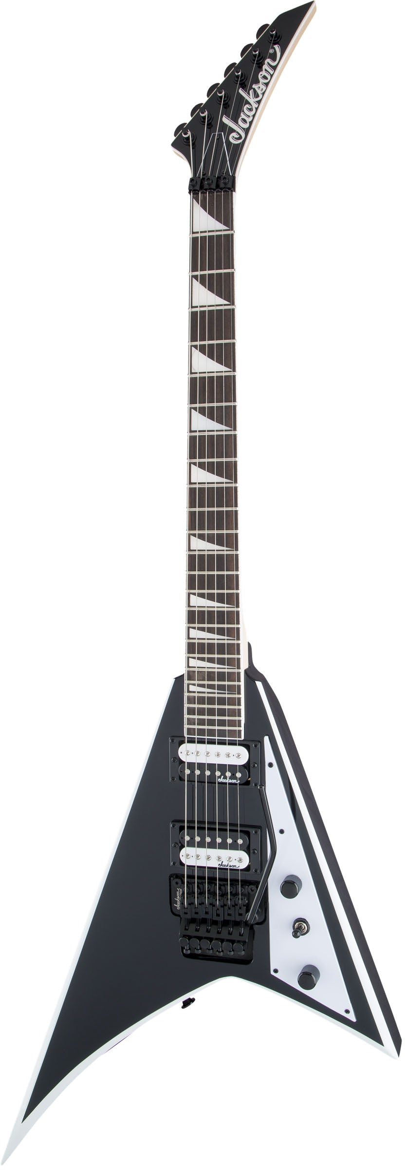 Jackson JS Rhoads JS32 AM Guitarra Eléctrica Black with White Bevels 3