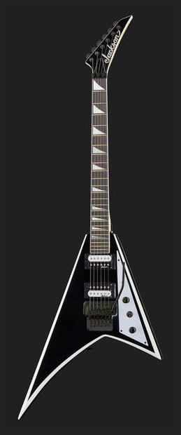 Jackson JS Rhoads JS32 AM Guitarra Eléctrica Black with White Bevels 10