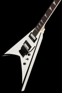 Jackson JS King V JS32 AM Guitarra Eléctrica White with Black Bevels 21