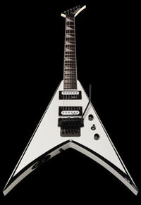 Jackson JS King V JS32 AM Guitarra Eléctrica White with Black Bevels 23