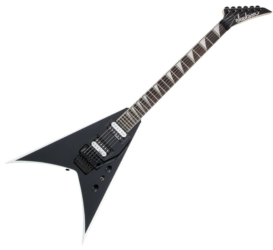 Jackson JS King V JS32 AM Guitarra Eléctrica Black with White Bevels 9