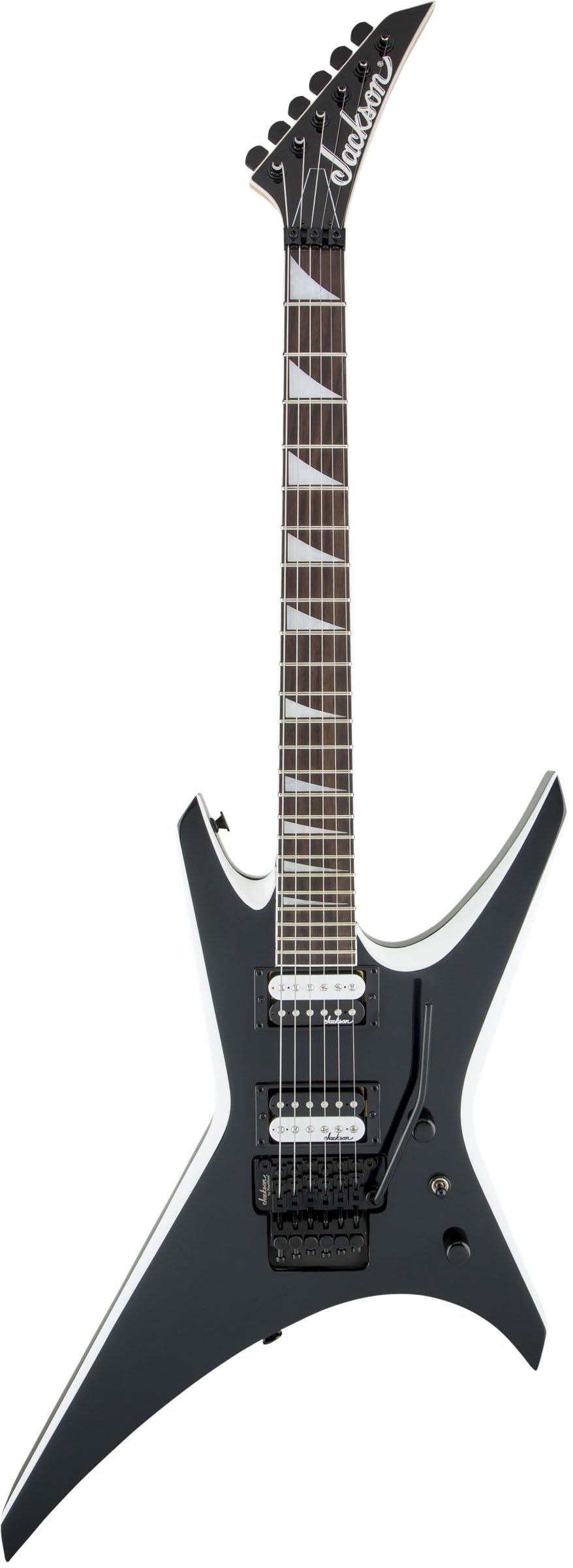 Jackson JS Warrior JS32 AM Guitarra Eléctrica Black with White Bevels 1