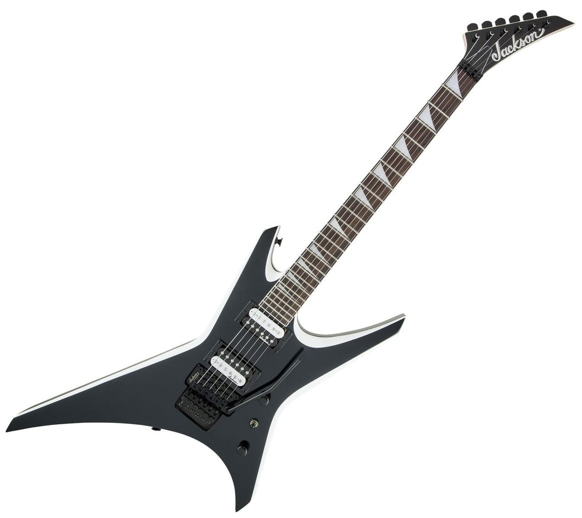 Jackson JS Warrior JS32 AM Guitarra Eléctrica Black with White Bevels 4