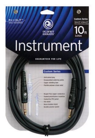 Planet Waves G10 Cable Guitarra 3 Metros 2 Jack Mono 3