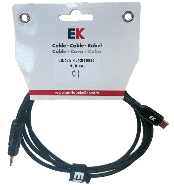 Auvisa HDMI22518 Cable USB C a Minijack Estéreo Macho 1.8 metros 1