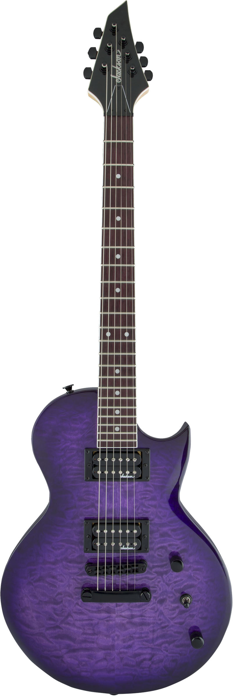 Jackson JS22Q JS Monarkh SC AM Guitarra Eléctrica Transparent Purple Burst 1