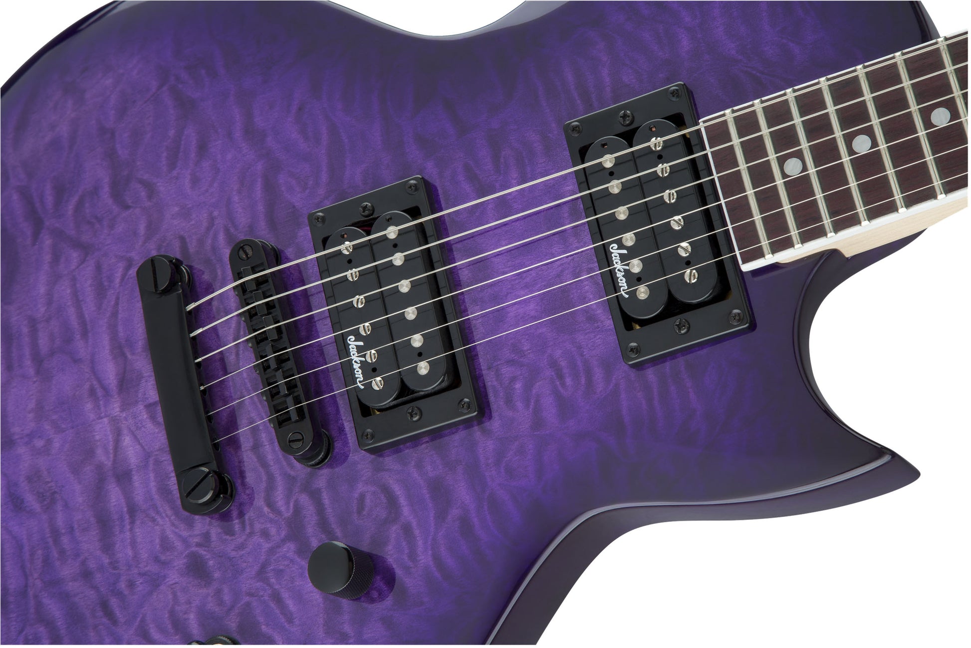 Jackson JS22Q JS Monarkh SC AM Guitarra Eléctrica Transparent Purple Burst 6