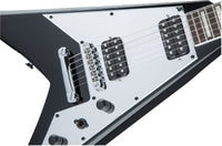 Jackson X Scott Ian King V KVXT IL Guitarra Eléctrica Gloss Black with Mirror Pickguard 6