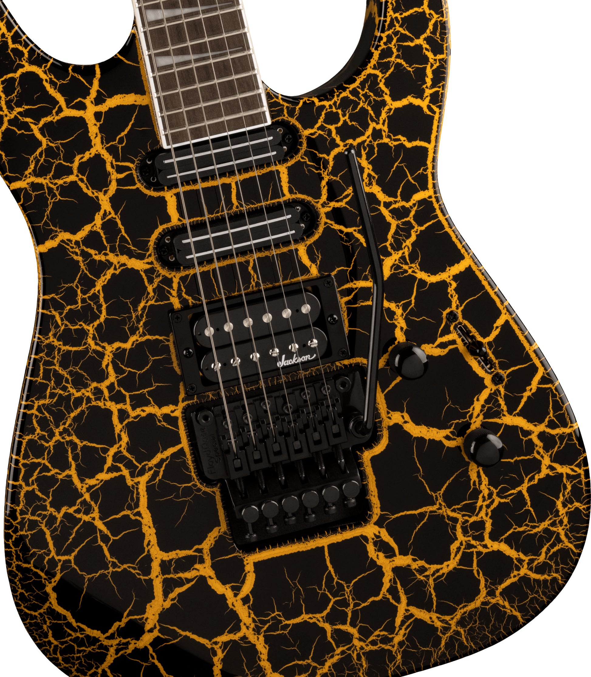 Jackson X Soloist SL3X DX IL Guitarra Eléctrica Yellow Crackle 4