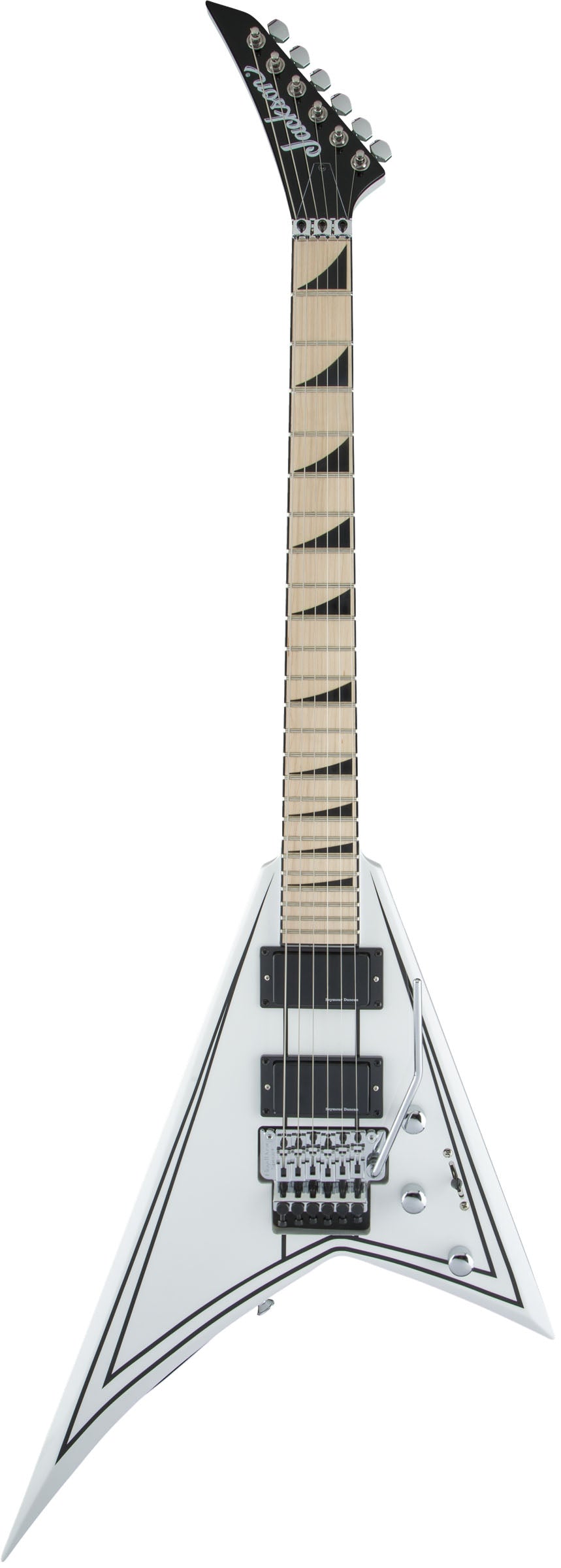 Jackson X Rhoads RRX24M MN Guitarra Eléctrica Snow White with Black Pinstripes 1