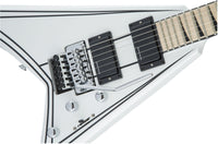 Jackson X Rhoads RRX24M MN Guitarra Eléctrica Snow White with Black Pinstripes 6