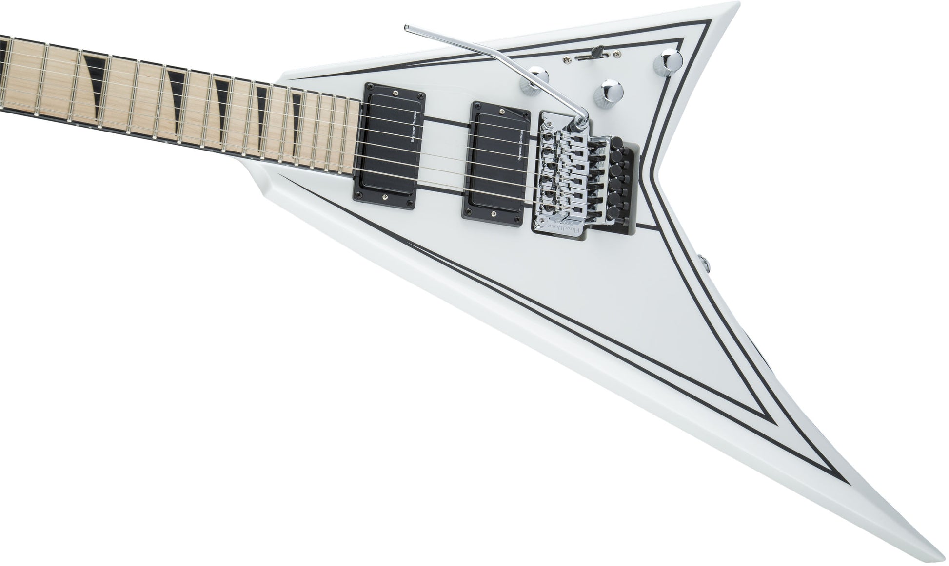 Jackson X Rhoads RRX24M MN Guitarra Eléctrica Snow White with Black Pinstripes 7