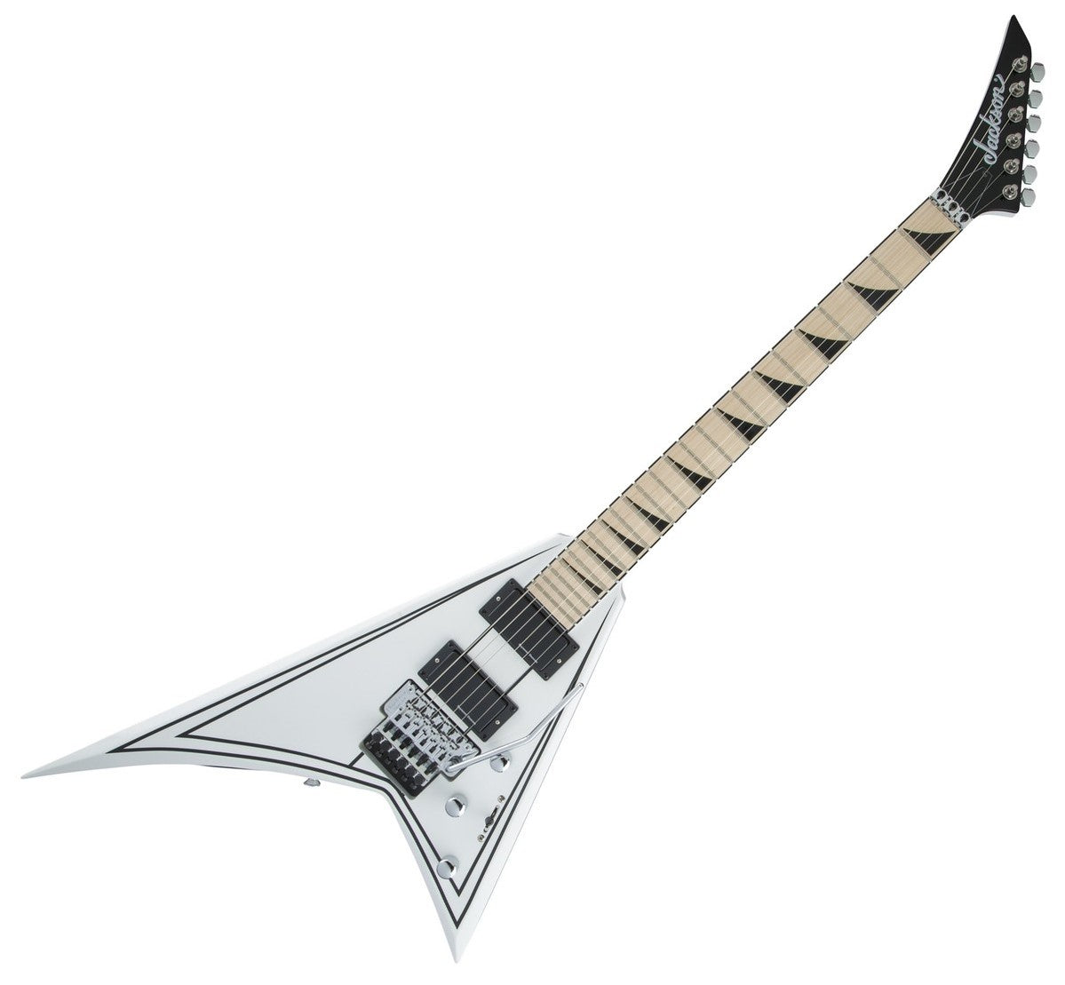 Jackson X Rhoads RRX24M MN Guitarra Eléctrica Snow White with Black Pinstripes 10