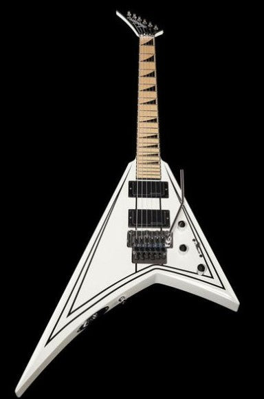 Jackson X Rhoads RRX24M MN Guitarra Eléctrica Snow White with Black Pinstripes 22