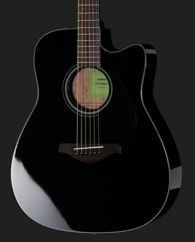 Yamaha FGX800C BL Guitarra Electroacústica Western Negra 4