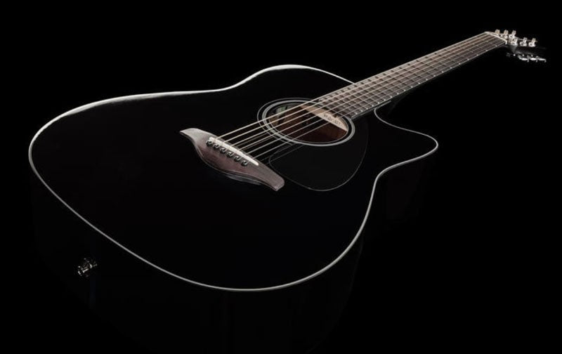 Yamaha FGX800C BL Guitarra Electroacústica Western Negra 10