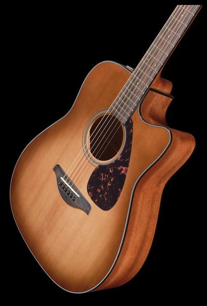 Yamaha FGX800C SDB Guitarra Electroacústica Western Sand Burst 11