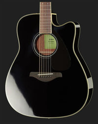 Yamaha FGX820C BL Guitarra Electroacústica Western Negra 4