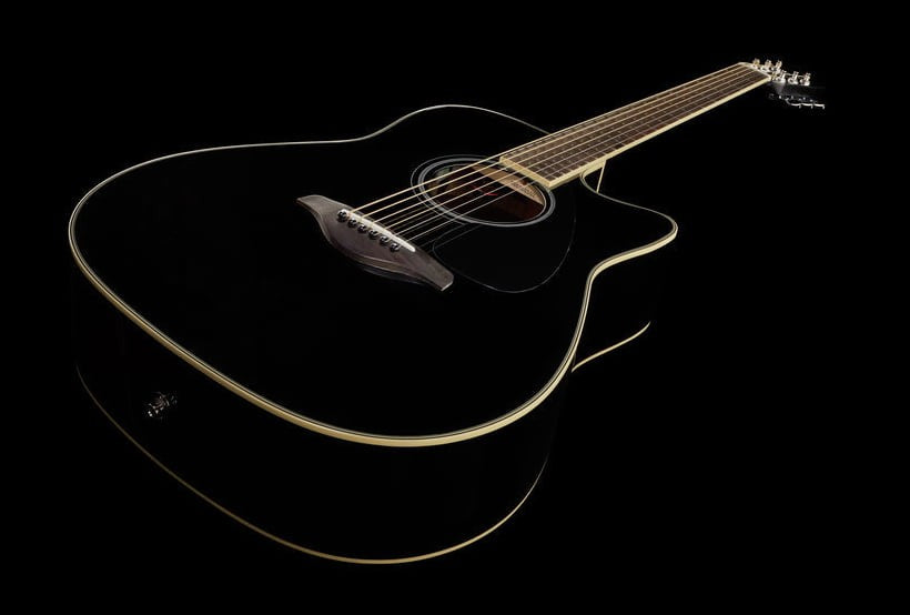 Yamaha FGX820C BL Guitarra Electroacústica Western Negra 10