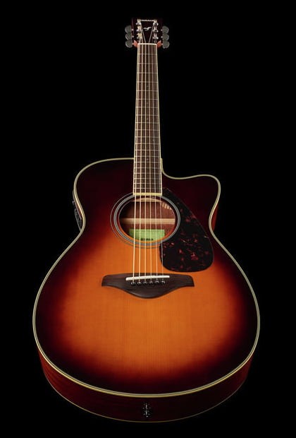 Yamaha FSX820C BS Guitarra Electroacústica Concierto Brown Sunburst 7