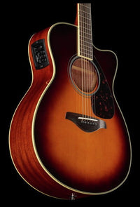 Yamaha FSX820C BS Guitarra Electroacústica Concierto Brown Sunburst 10