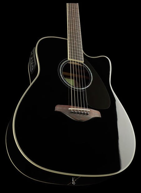 Yamaha FGX830C BL Guitarra Electroacústica Western Negra 8