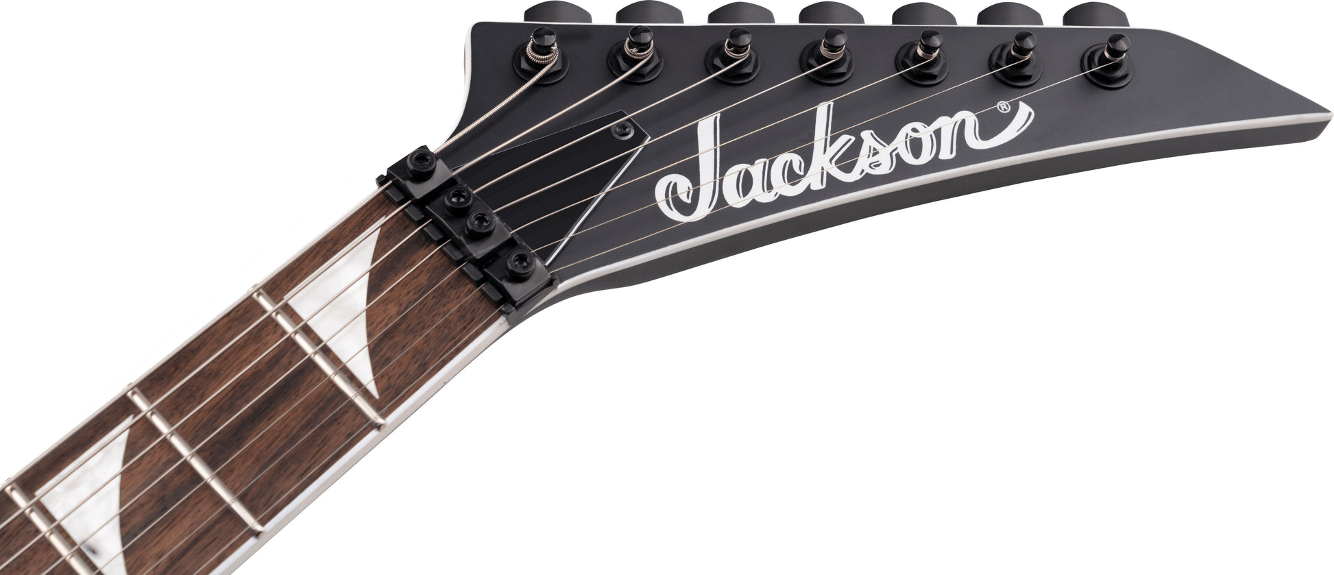 Jackson X King V KVX-MG7 IL Guitarra Eléctrica 7 Cuerdas Satin Black with Primer Gray Bevels 8