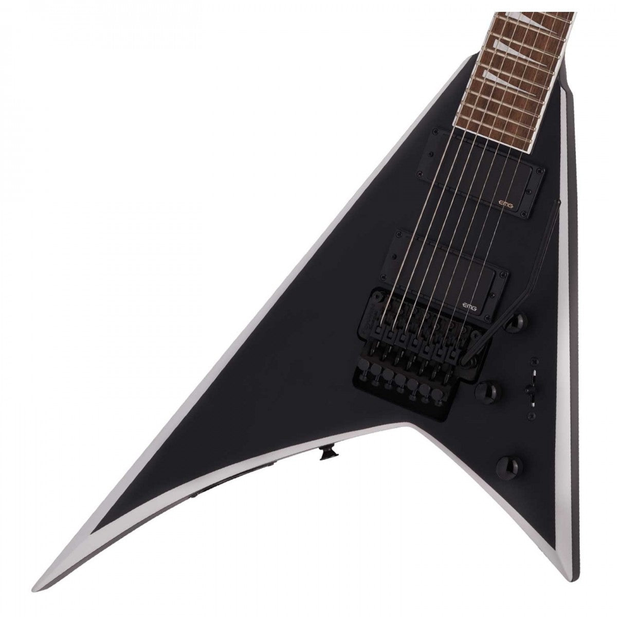 Jackson X Rhoads RRX24-MG7 IL Guitarra Eléctrica 7 Cuerdas Satin Black with Primer Gray Bevels 6