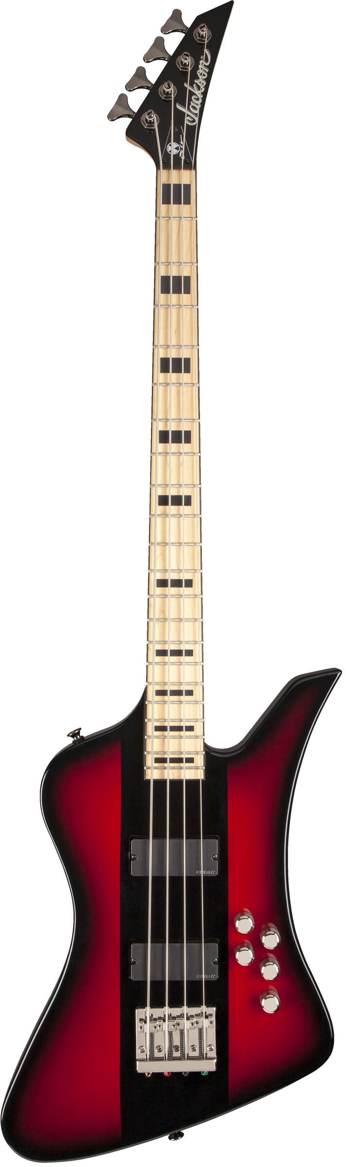 Jackson X Signature David Ellefson Kelly Bird IV Bass MN Bajo Eléctrico Red Stripe 1