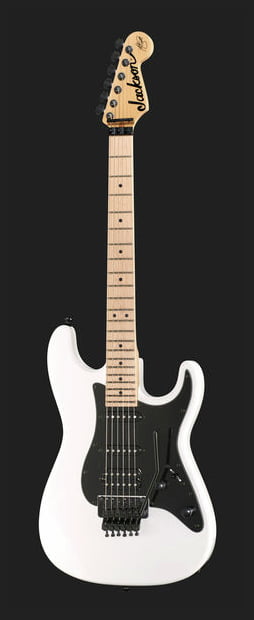 Jackson X Signature Adrian Smith SDXM MN Guitarra Eléctrica Snow White with Black Pickguard 12