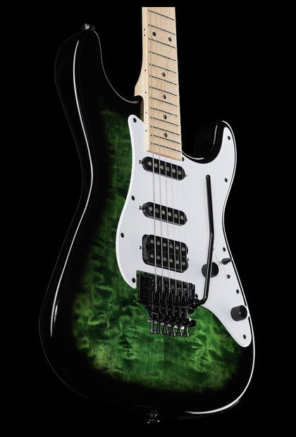 Jackson X Signature Adrian Smith SDXQM MN Guitarra Eléctrica Transparent Green 17