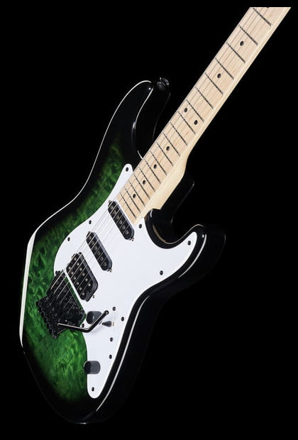 Jackson X Signature Adrian Smith SDXQM MN Guitarra Eléctrica Transparent Green 20