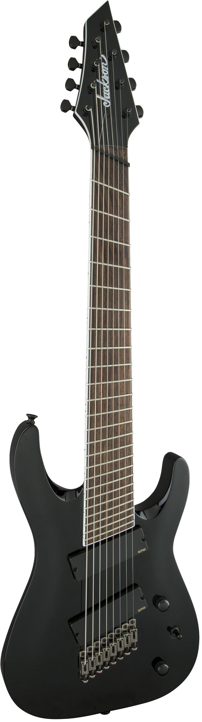 Jackson X Soloist Arch Top SLAT8 MS IL Guitarra Eléctrica 8 Cuerdas Multiescala Gloss Black 2