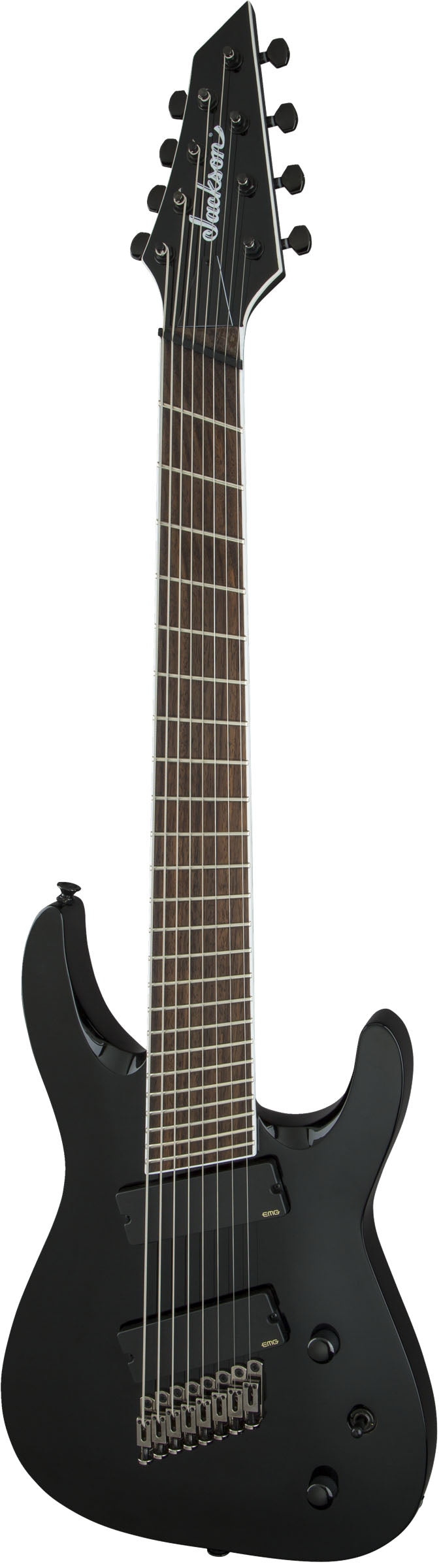 Jackson X Soloist Arch Top SLAT8 MS IL Guitarra Eléctrica 8 Cuerdas Multiescala Gloss Black 3