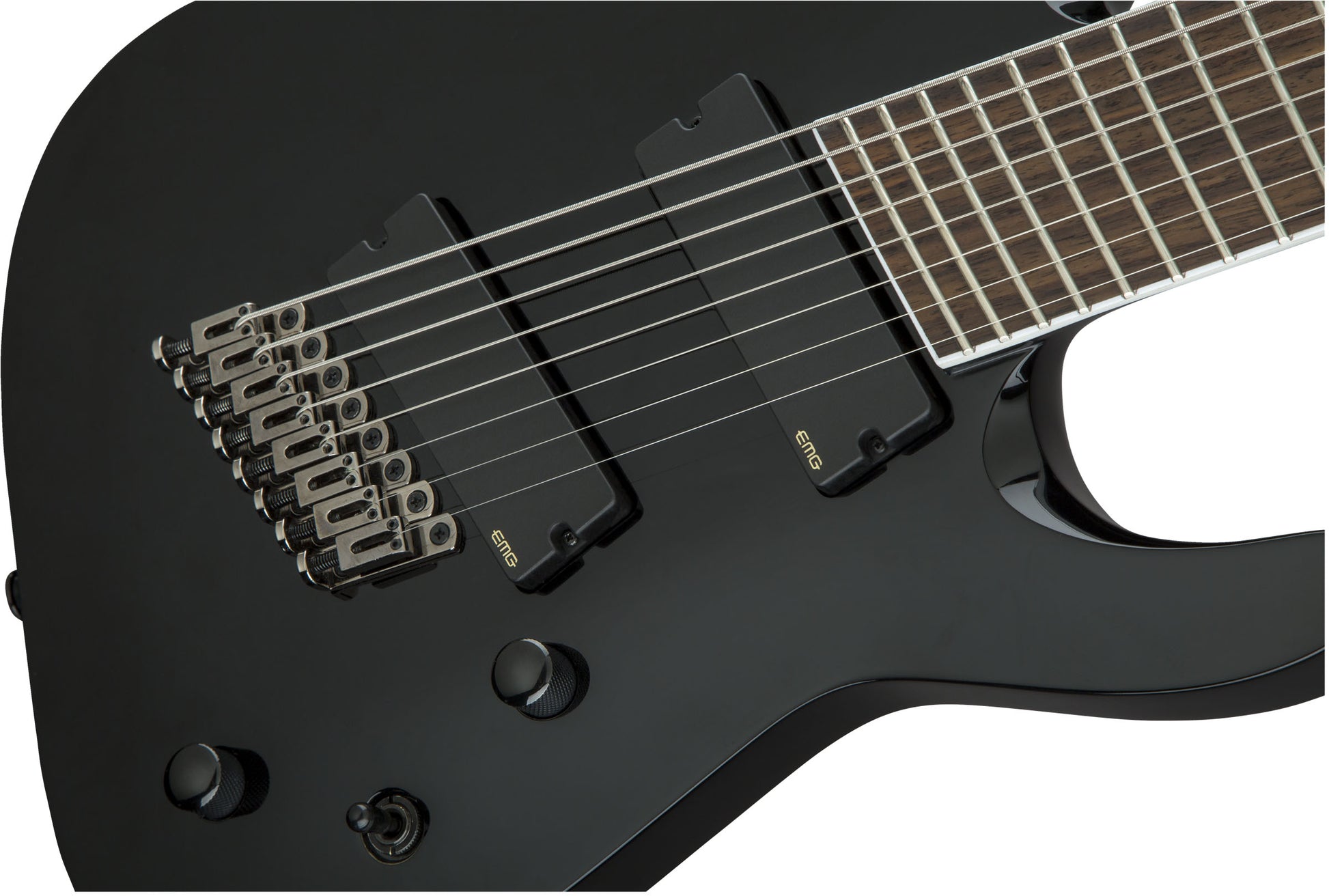 Jackson X Soloist Arch Top SLAT8 MS IL Guitarra Eléctrica 8 Cuerdas Multiescala Gloss Black 6