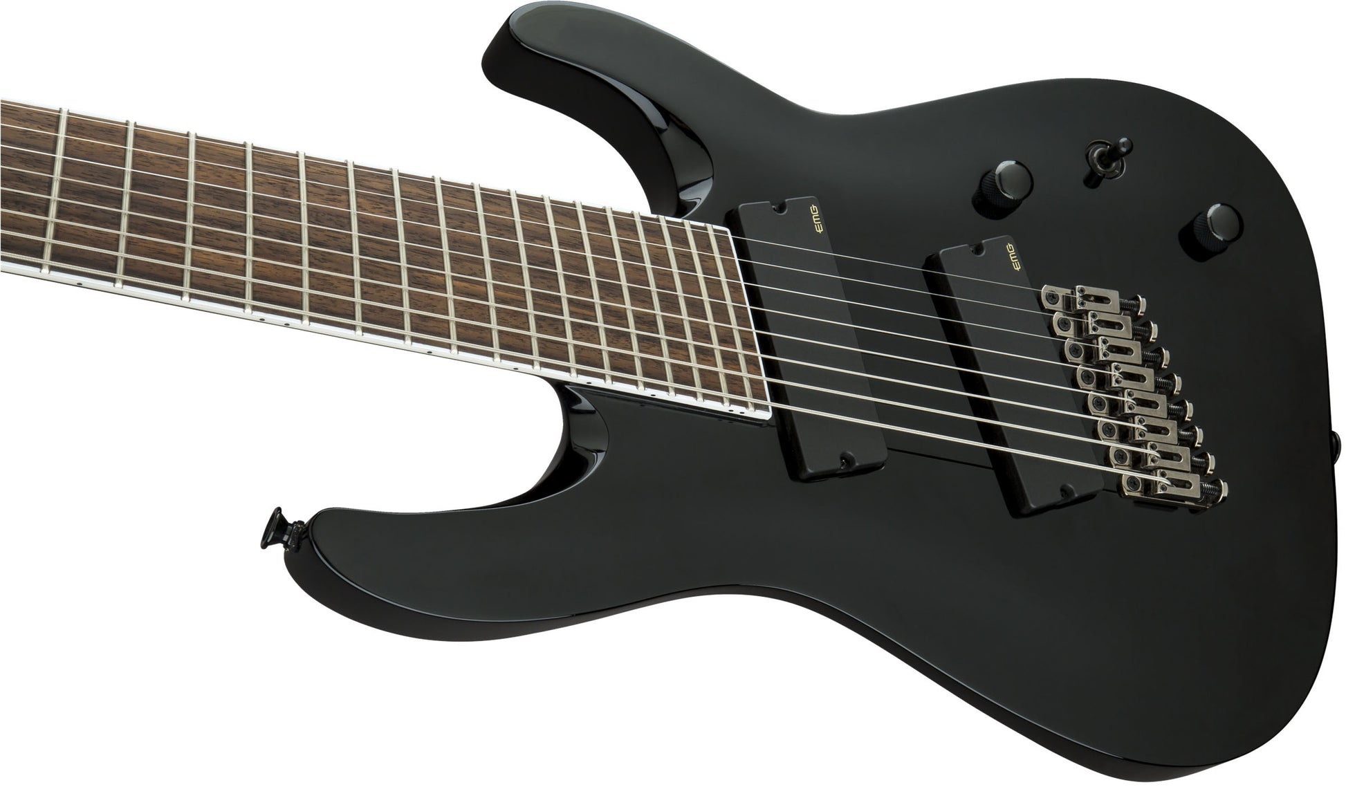 Jackson X Soloist Arch Top SLAT8 MS IL Guitarra Eléctrica 8 Cuerdas Multiescala Gloss Black 7