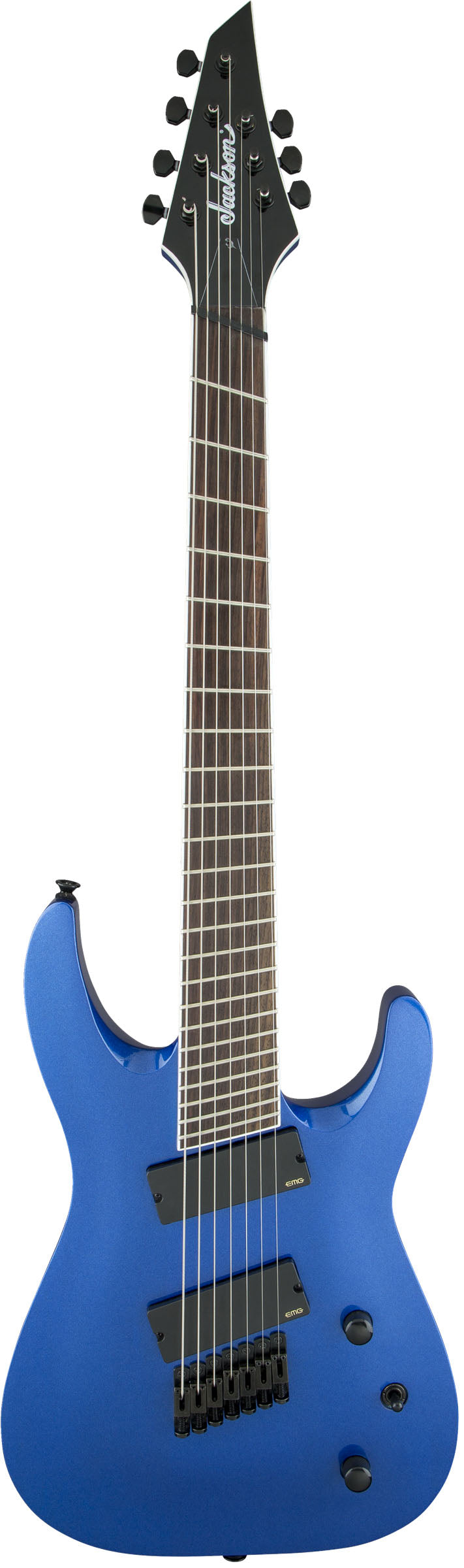 Jackson X Soloist Arch Top SLAT7 MS IL Guitarra Eléctrica 7 Cuerdas Multiescala Metallic Blue 1