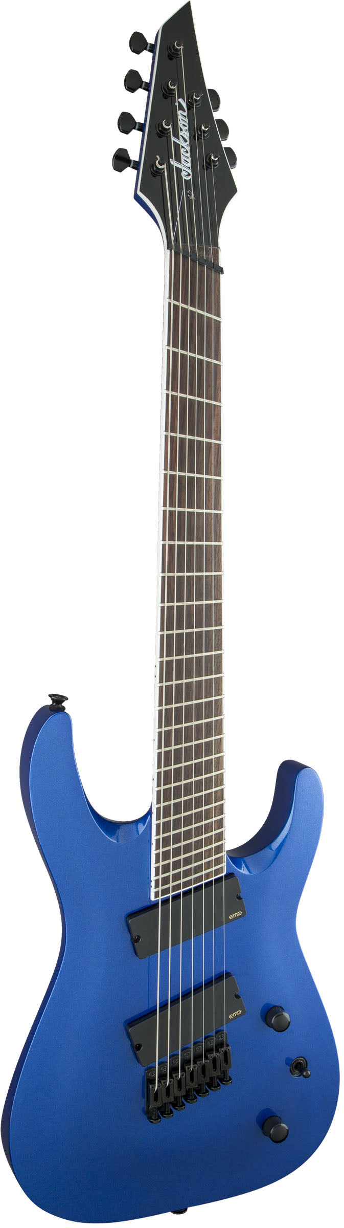 Jackson X Soloist Arch Top SLAT7 MS IL Guitarra Eléctrica 7 Cuerdas Multiescala Metallic Blue 2