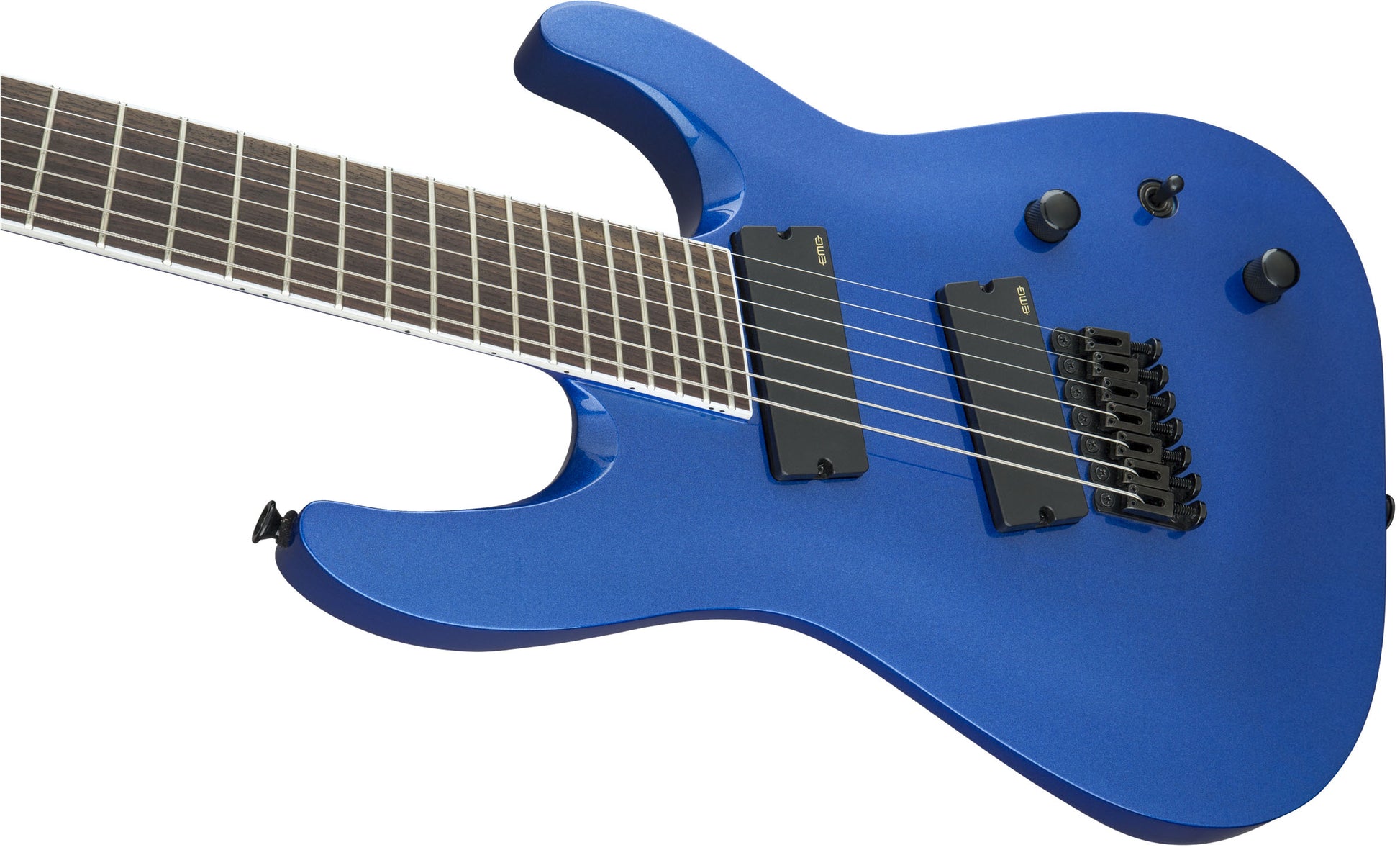 Jackson X Soloist Arch Top SLAT7 MS IL Guitarra Eléctrica 7 Cuerdas Multiescala Metallic Blue 7